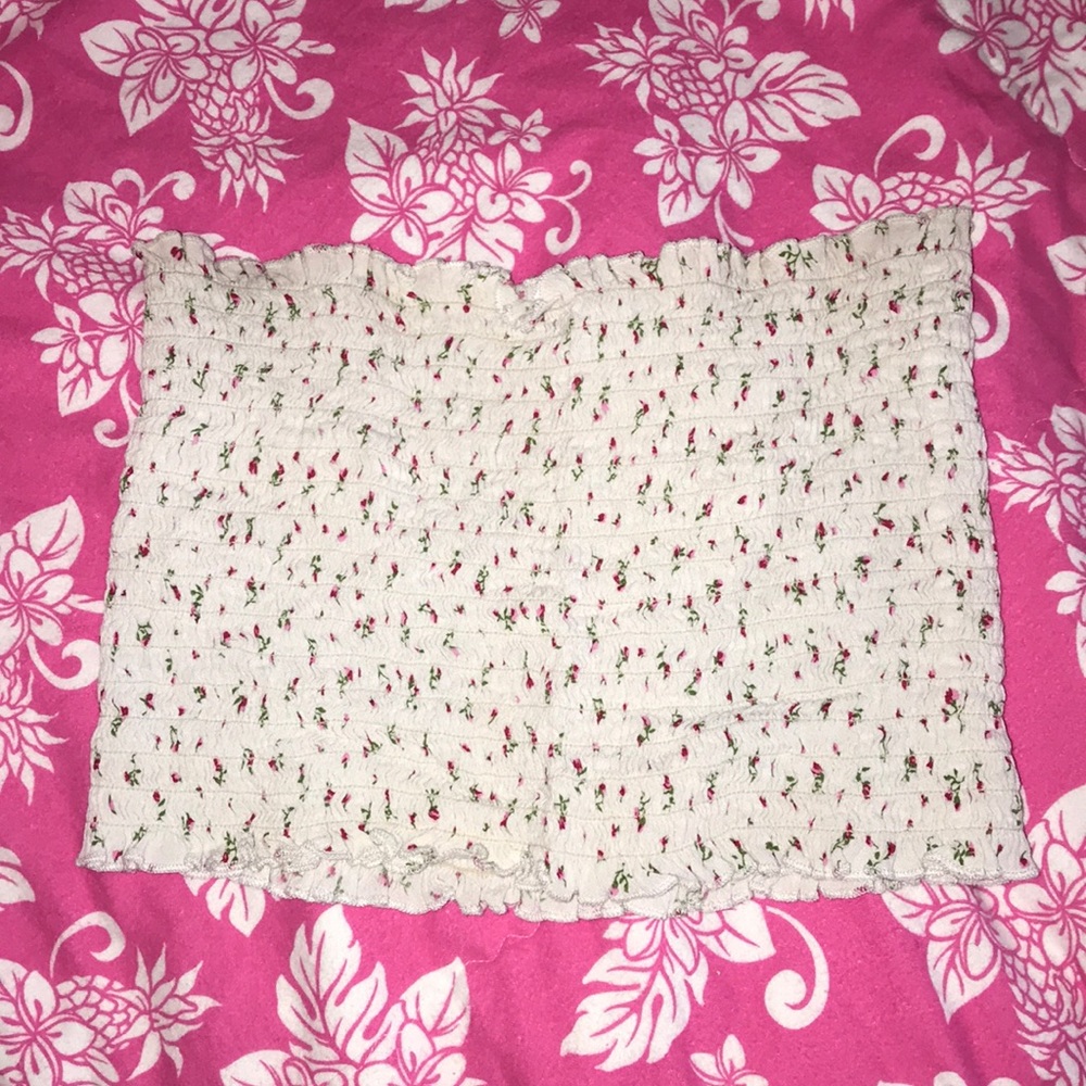 Brandy Melville floral tube top